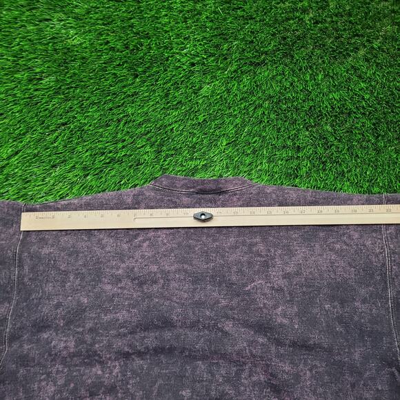 Vintage 90s Hanes USA Made Acid Wash Sweatshirt Womens XL Cinched Waist Slouchy - Picture 9 of 10